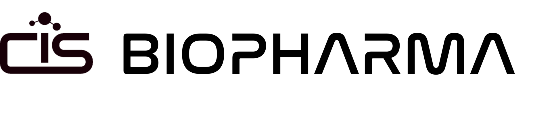 CIS BioPharma Logo in Schwarz und Dunkelrot