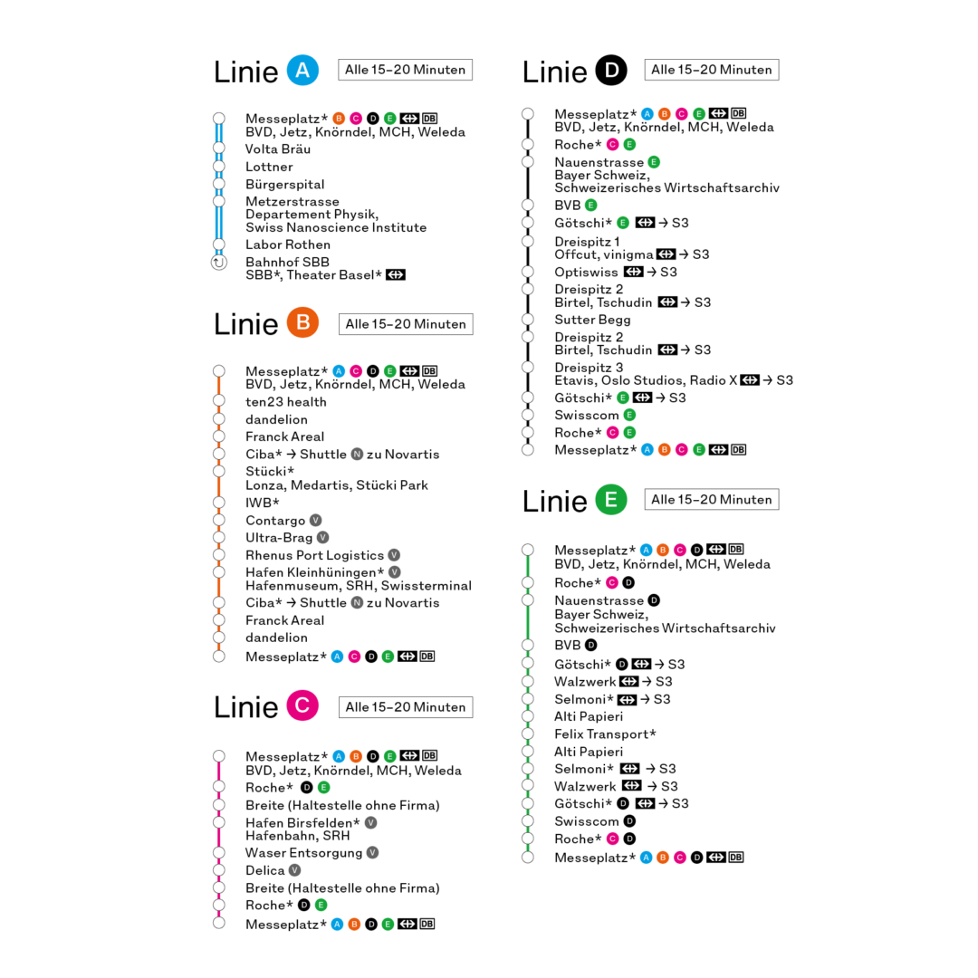 Shuttle Linien Shuttle Linien