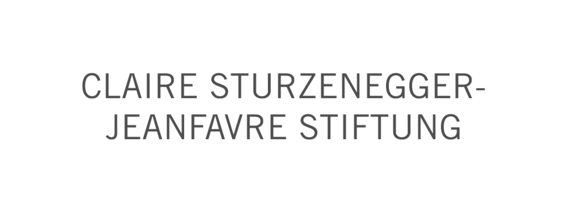 Claire sturzenegger jeanfavre stiftung Claire sturzenegger jeanfavre stiftung