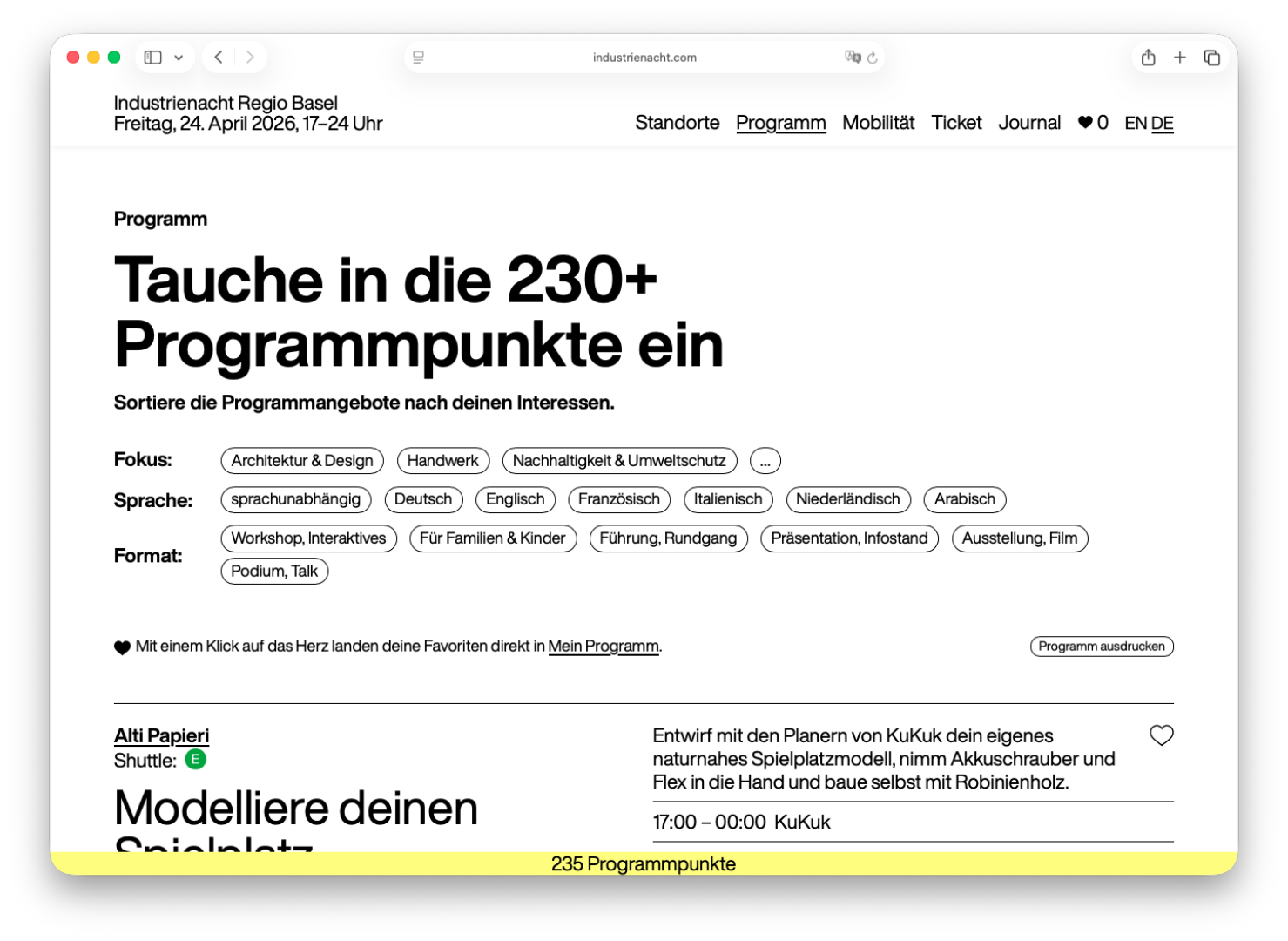 Programm 2026